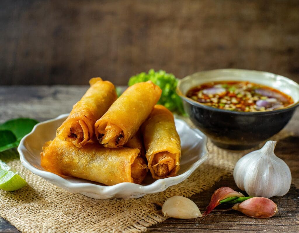 Chả giò chiên rau củ hình 4