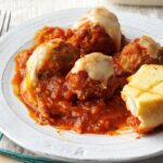 Mì Ý Nướng phô mai mozzarella và Thịt Viên