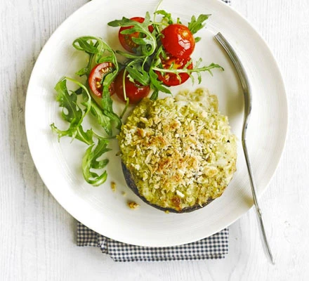 Nấm nướng giòn sốt pesto phô mai mozzarella Putino 5-Putino-Food Nấm nướng giòn sốt pesto phô mai mozzarella Putino