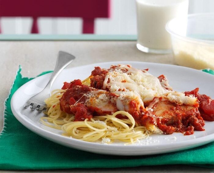 Pasta gà nướng phô mai Parmesan và mozzarella Putino