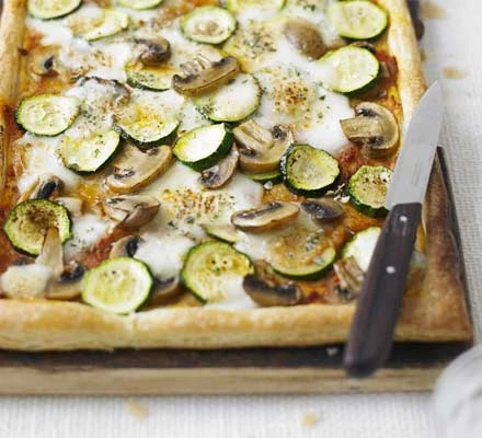 Bánh Tart Bí Ngòi, Nấm và Phô Mai Mozzarella Putino