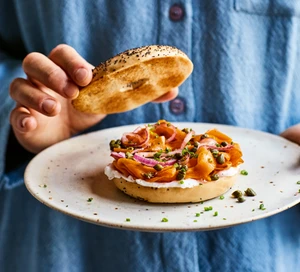 Bagel với Cà Rốt Xông Khói 1-Putino-Food Bagel với Cà Rốt Xông Khói