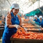 Firefly female workers are processing shrimp 40455-Putino-Food