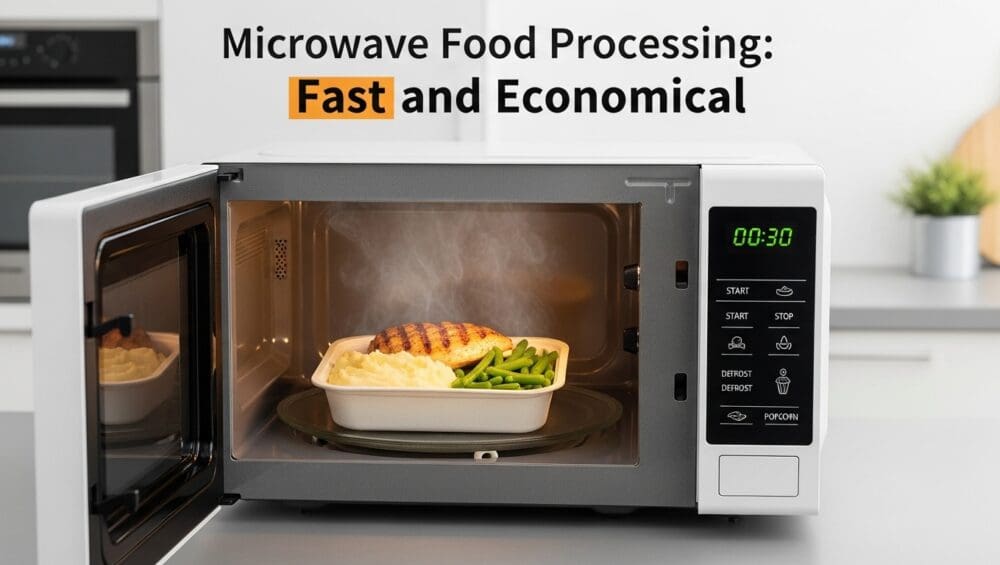 Gia công thực phẩm bằng công nghệ microwave - Nhanh chóng và tiết kiệm