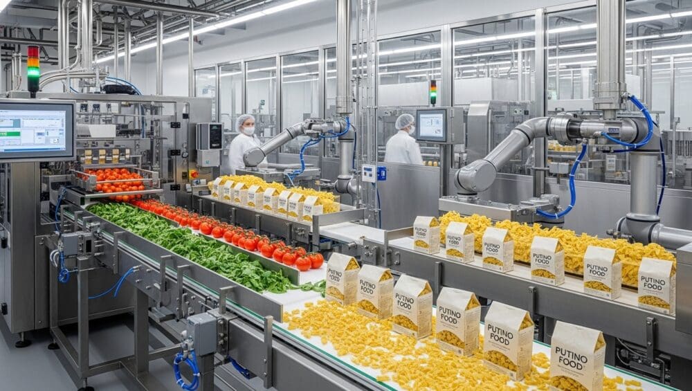 Máy móc hiện đại trong gia công thực phẩm - Bí mật của Putino Food