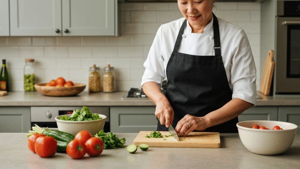 Hình ảnh gia công bộ nguyên liệu (meal kits)