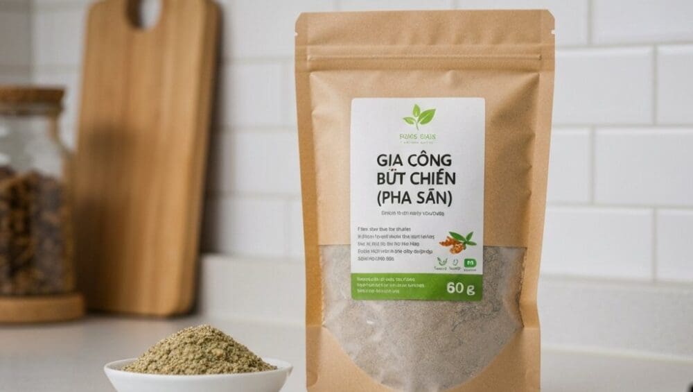 Hình ảnh gia công bột chiên (pha sẵn)