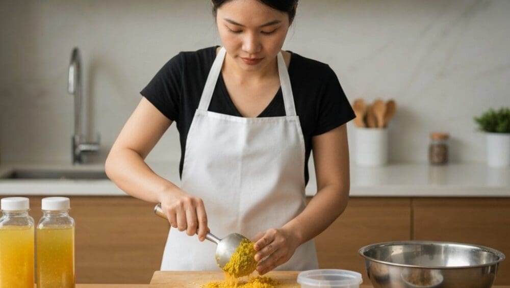 Hình ảnh gia công mắm nêm pha sẵn