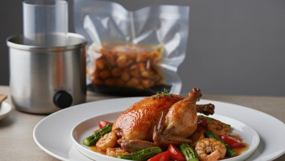 Hình ảnh gia công Sous-vide (nấu chậm)