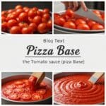 Hình ảnh gia công sốt cà chua nền (pizza base)