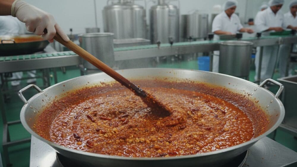 Gia công Sa tế (Tôm, Ớt, Tỏi): Cay nồng, chuẩn vị 1-Putino-Food Hình ảnh gia công sa tế