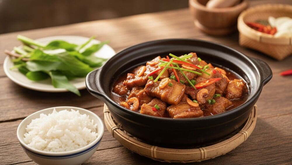 Gia công Thịt kho mắm ruốc: Đưa cơm, để được lâu 1-Putino-Food Hình ảnh gia công thịt kho mắm ruốc