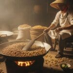 Hình ảnh gia công đậu phộng rang