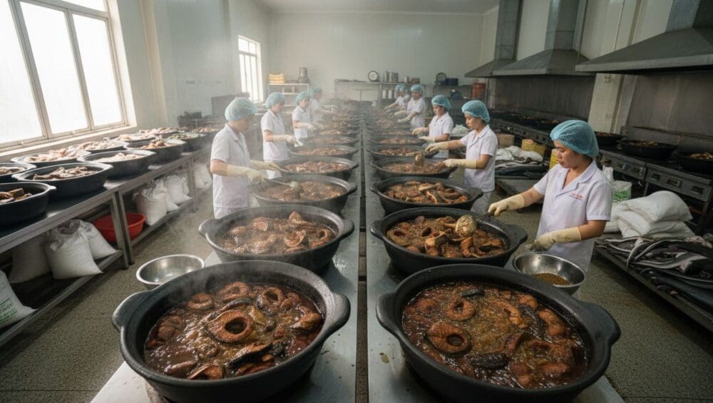 Gia công Cá Kho (Cá Nục, Cá Hú) Số Lượng Lớn Cho Bếp Tập Thể 10-Putino-Food Hình ảnh gia công cá kho (số lượng lớn)