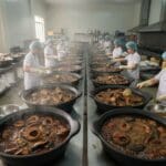 Hình ảnh gia công cá kho (số lượng lớn)