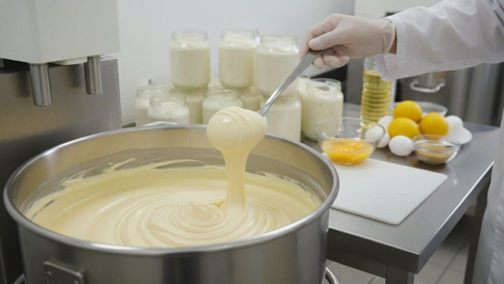 Gia công Sốt Bơ Trứng (Mayonnaise Việt): Vị béo truyền thống 9-Putino-Food Hình ảnh gia công mayonnaise (sốt bánh mì)