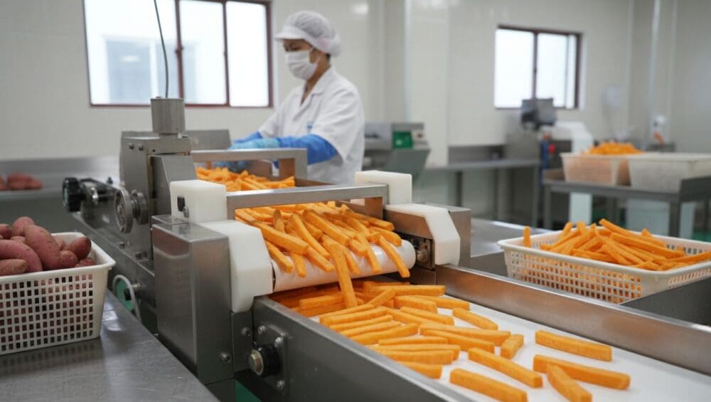 Gia công Khoai lang cắt thanh (Long strip): Bí quyết làm khoai lang chiên ngon chuẩn vị 1-Putino-Food Hình ảnh gia công khoai lang cắt thanh