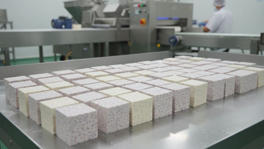 Gia công Khoai môn cắt khối (vuông): Cho món lẩu, nấu chè 1-Putino-Food Hình ảnh gia công khoai môn cắt khối