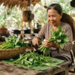 Hình ảnh gia công lặt rau kèo nèo