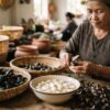 Gia công gọt vỏ Củ Ấu: Lấy nhân thịt bên trong nấu chè, hầm 4-Putino-Food Hình ảnh gia công gọt vỏ củ ấu