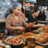 Hình ảnh gia công xiên que thịt nướng